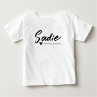 Sadie Name Meaning Minimal Modern Text Calligraphy