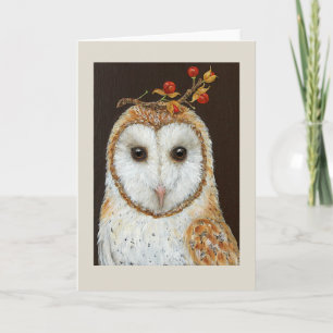 Sadie the barn owl card