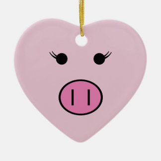 Sadie The Pink Pig ~ Cute Kawaii Ceramic Tree Decoration