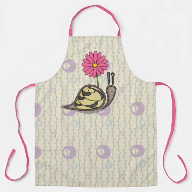 Sadie the Snail All-Over Print Apron (Front)