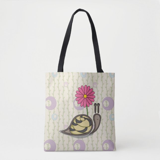 Sadie the Snail All-Over-Print Bag (Front)
