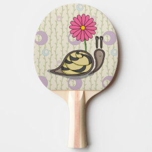 Sadie the Snail Ping Pong Paddle