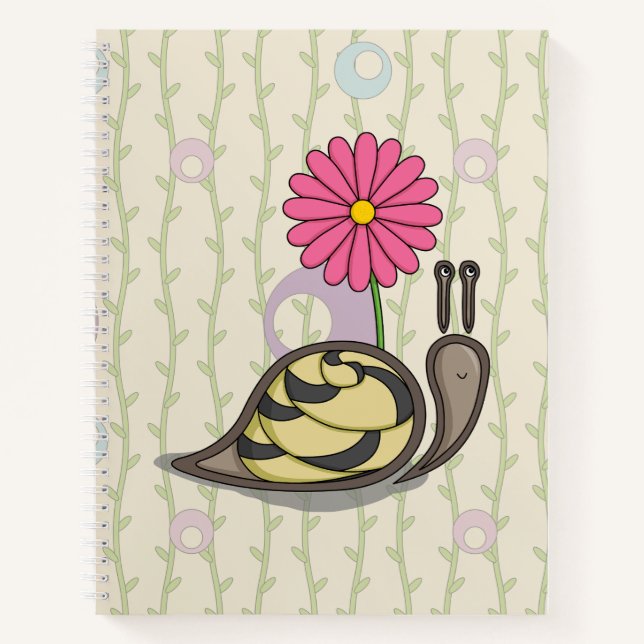 Sadie the Snail Spiral Notebook (Front)