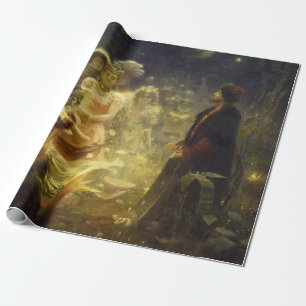 Sadko in the Underwater Kingdom Ilya Repin Mermaid Wrapping Paper