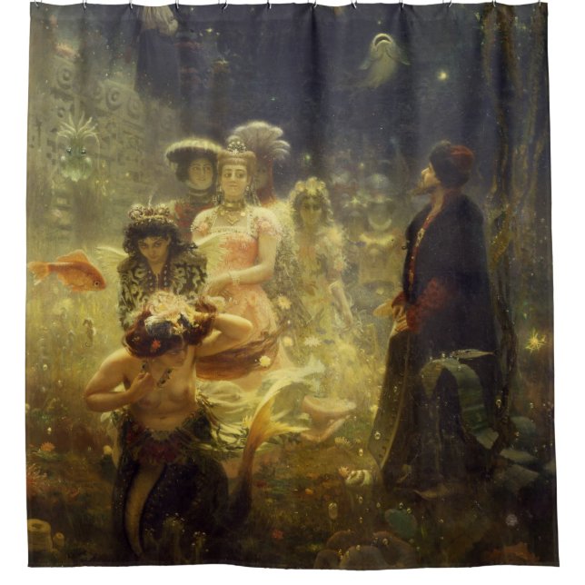 Sadko in the Underwater Kingdom Ilya Repin nautica Shower Curtain (Front)