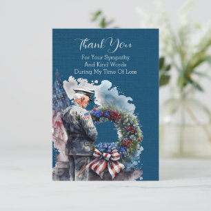 Sadness In The Blue Thank You Card