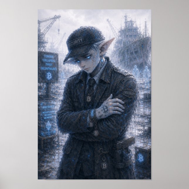 Sadness / Security Guard / Abandoned Harbour Poster (Front)
