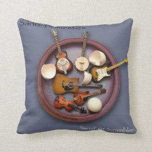 Sado-Domestics Two-Egg Scrambler Throw Pillow