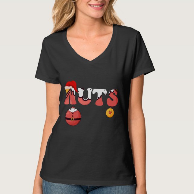 saecastic xmas chestnuts couples chest nuts funny  T-Shirt (Front)