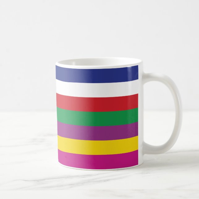 Saekdong Korean Lucky Seven Stripes Coffee Mug (Right)