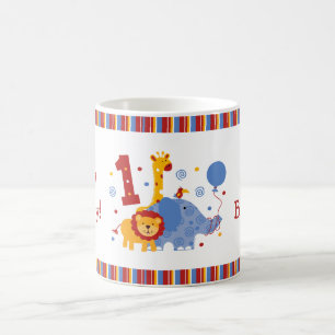 Safari 1st Birthday Custom Mug