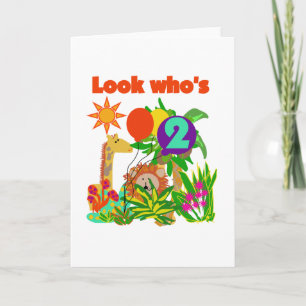 Safari 2nd Birthday T-shirts and Gifts Card