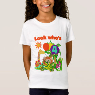 Safari 4th Birthday Tshirts and Gifts