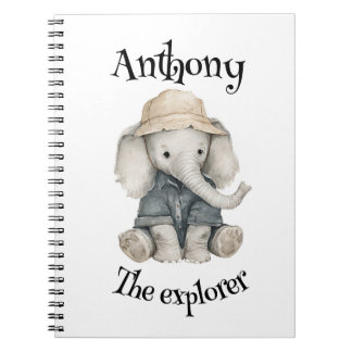 Safari Adventure Babies | Cute Watercolour Animals Notebook