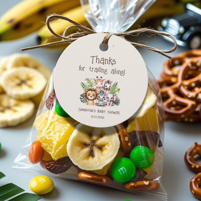 Safari Adventure Baby Shower Favour Tags (Creator Uploaded)