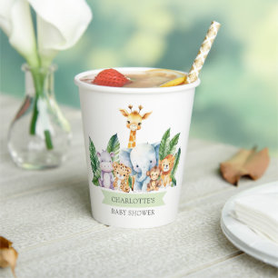 Safari Adventure Baby Shower Paper Cups