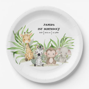 Safari Adventure Paper Plate
