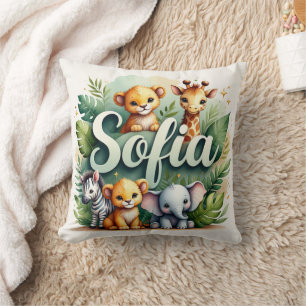 Safari Adventure Sofia Throw Pillow