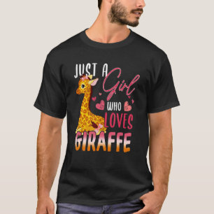 Safari Africa Animal Zoo Keeper Women Girls  Giraf T-Shirt