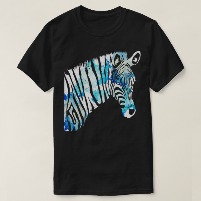 Safari Africa Animal Zoo Keeper Zebra T-Shirt (Design Front)