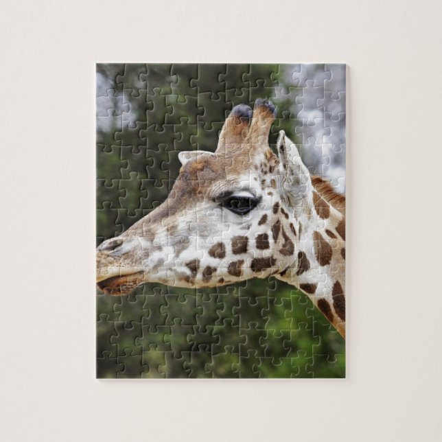 Safari Africa Mod Chic Classy  Destiny Giraffe Jigsaw Puzzle (Vertical)