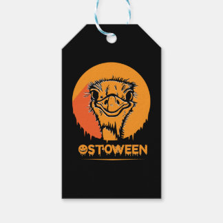 Safari Africa serengeti wildlife halloween Ostrich Gift Tags