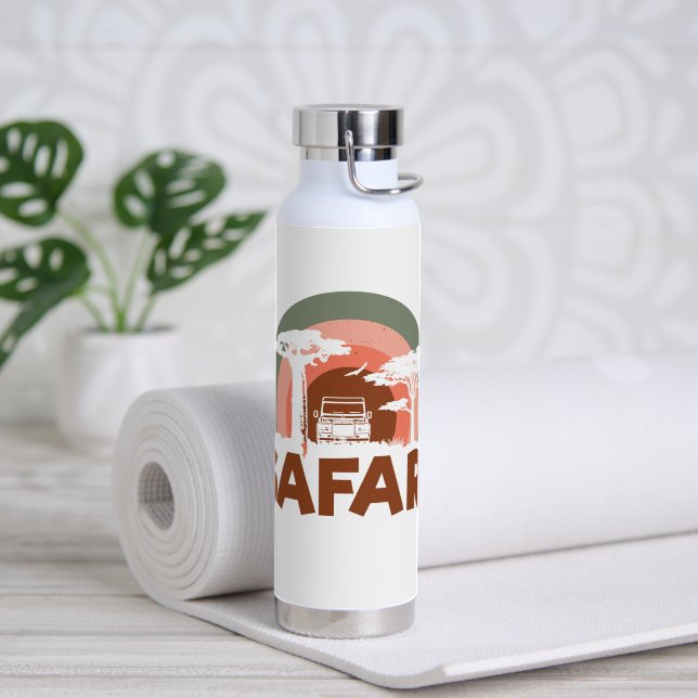 Safari Africa Theme Water Bottle (Yoga (Rotated))