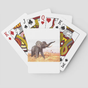 Safari African Jungle Destiny Animals Elephants Playing Cards