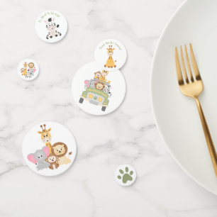 Safari Animal Baby Shower Confetti
