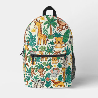 Safari Animal Backpack – Cute Jungle Pattern