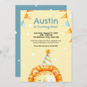 Safari Animal Birthday Invitations for Kids