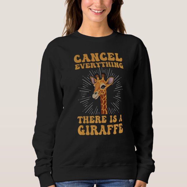 Safari Animal For A Giraffe Sweatshirt (Front)