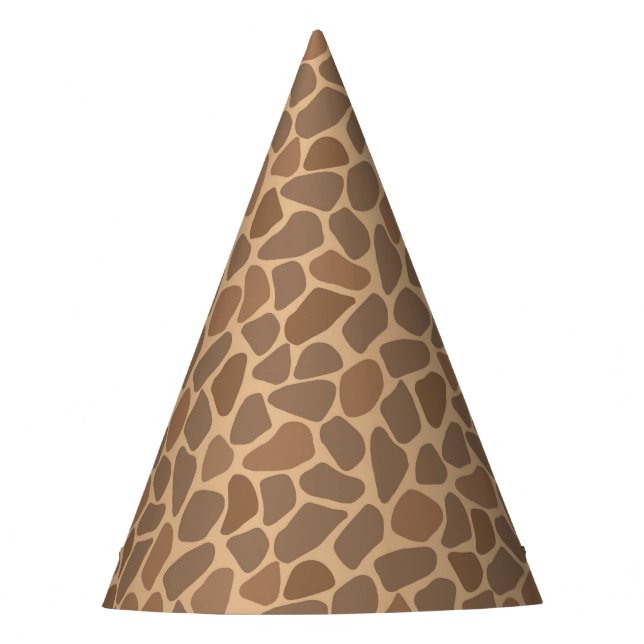 Safari Animal Giraffe Birthday  Party Hat (Front)