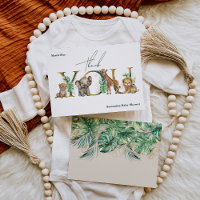 Safari Animal Jungle Green & Gold boy Baby Shower