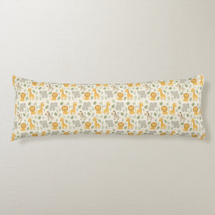 Safari animal nursery print body cushion