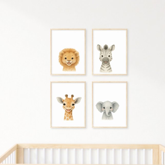 Safari Animal Nursery Wall Art Set Print set  (Creator Uploaded)