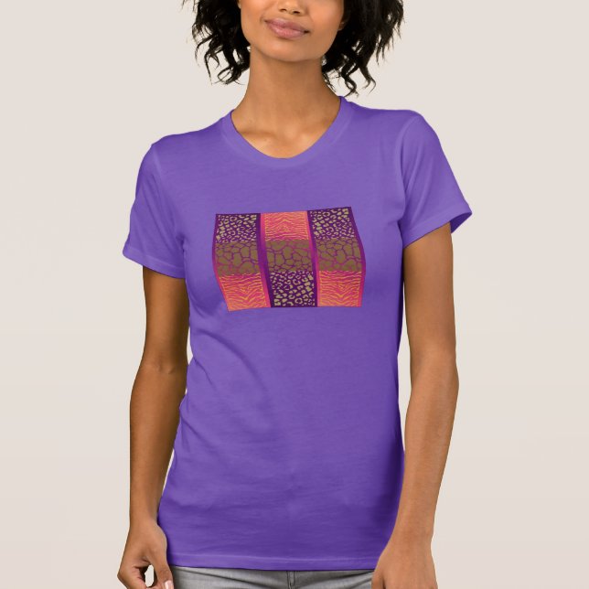 Safari Animal Pattern T-shirt (Front)