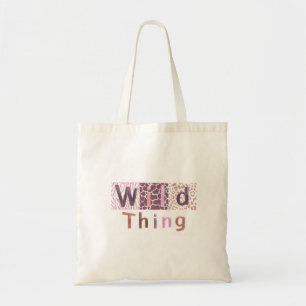 Safari Animal Print With Saying Tote Bag