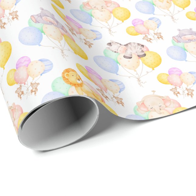 Safari Animal Wrapping Paper (Roll Corner)