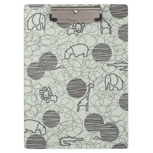 safari animals 1 clipboard (Front)