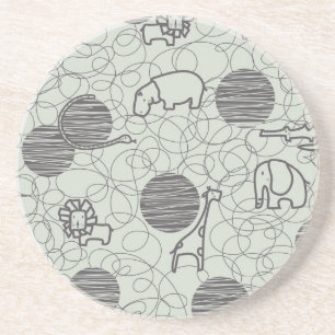 safari animals 1 coaster