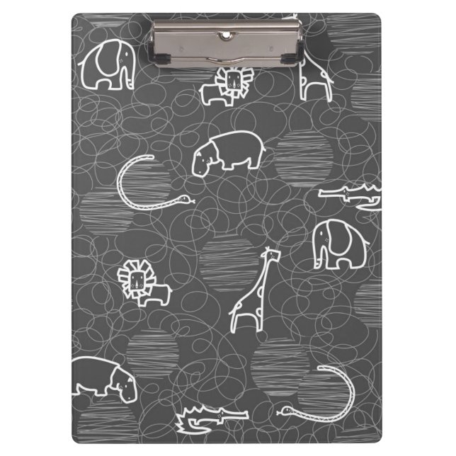 safari animals 5 clipboard (Front)