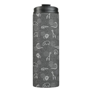 safari animals 5 thermal tumbler