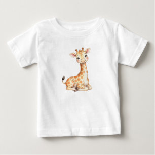 Safari Animals-Baby Giraffe Baby T-Shirt