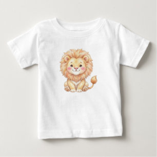 Safari Animals-Baby Lion Baby T-Shirt