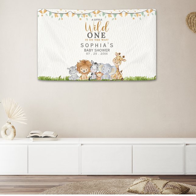 Safari Animals Baby Shower Boy Banner (Creator Uploaded)