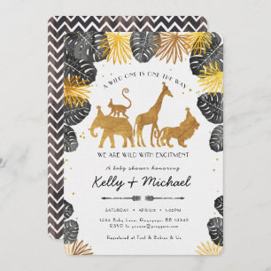 Safari Animals Baby Shower Invitation