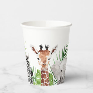 Safari Animals Birthday Paper Cups