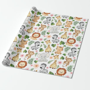 Safari Animals - Cute safari baby animals Wrapping Paper