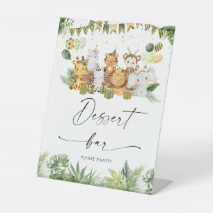 Safari Animals Dessert Bar Sign